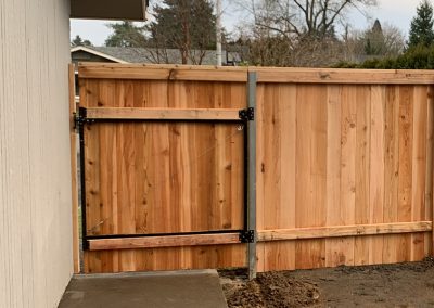 Groundhog Fence, Fence Matching Gate, Hidden Gate, Seamless Gate