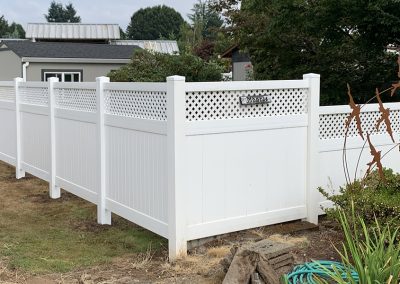 Vinyl Fence, vinyl fence, vinyl fence installation, vinyl privacy fence, residential vinyl fencing, low maintenance fence, PVC fencing, vinyl fencing Southwest Washington